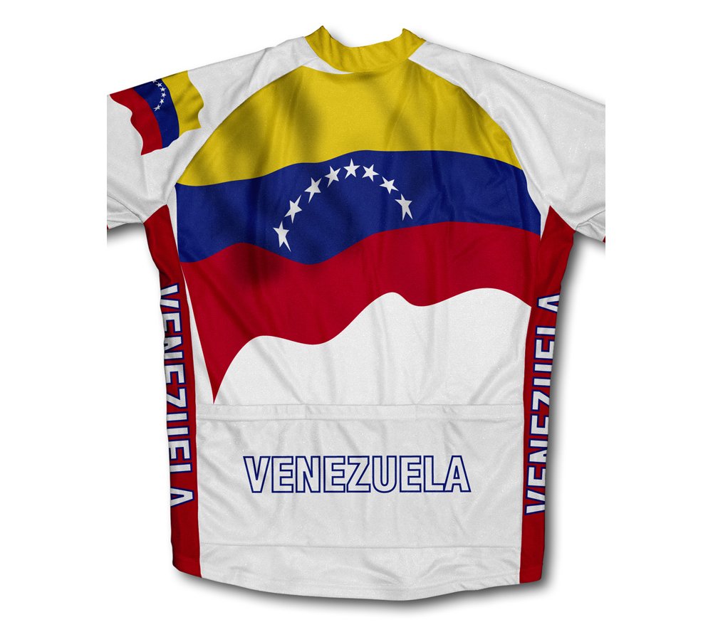 ScudoPro Venezuela Flag Long Sleeve Cycling Jersey for Men - Size 4XL
