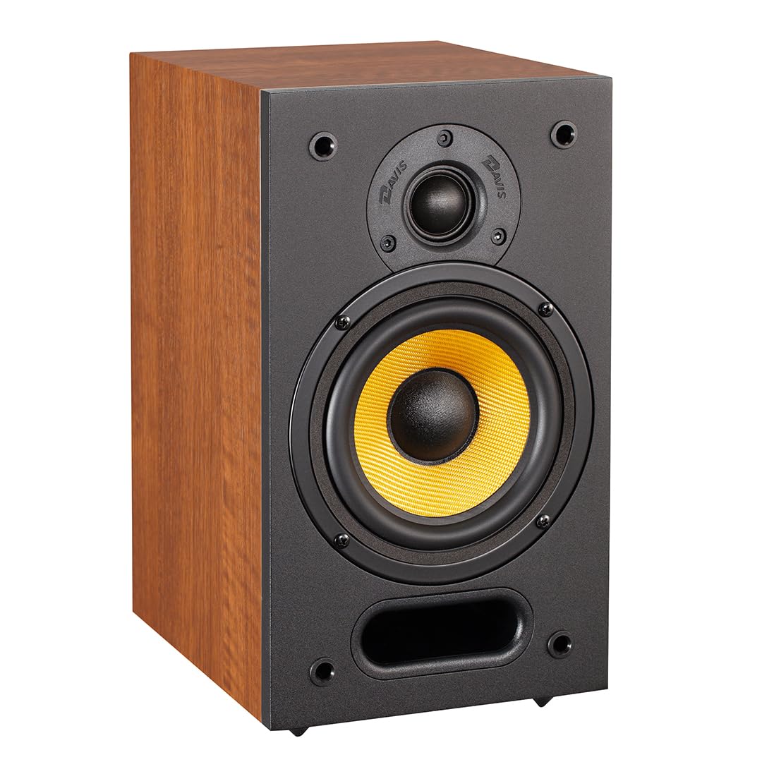 Davis Acoustics Ariane 1 Noyer Américain (Dark Walnut) - Paire d'enceintes étagère 2 Voies/2 Haut-parleurs