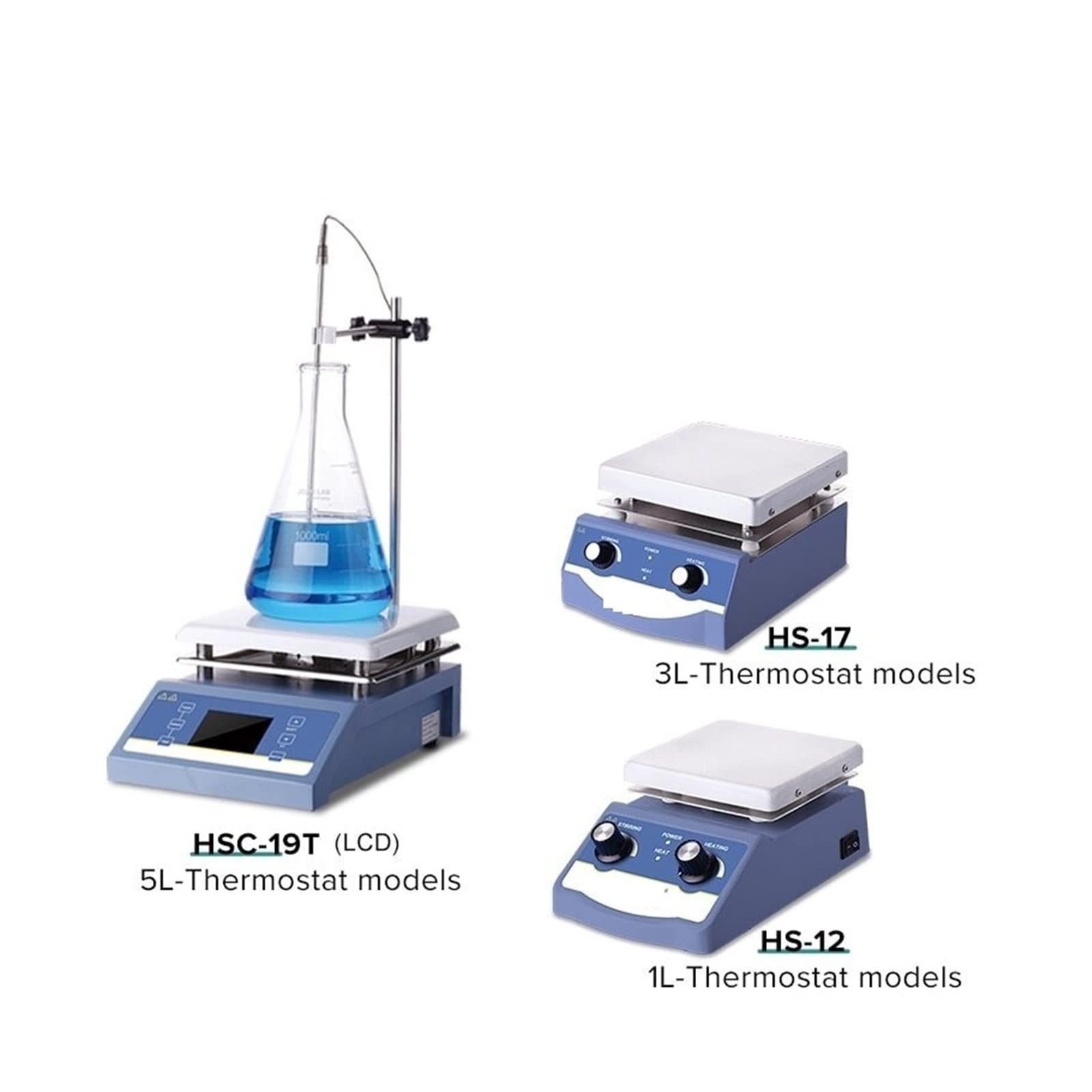 Mieszadło Magnetyczne, Ogrzewanie Mieszadło magnetyczne Płyta grzejna Mieszadło laboratoryjne Cyfrowy wyświetlacz Mikser Sprzęt laboratoryjny(HS-17(3L))