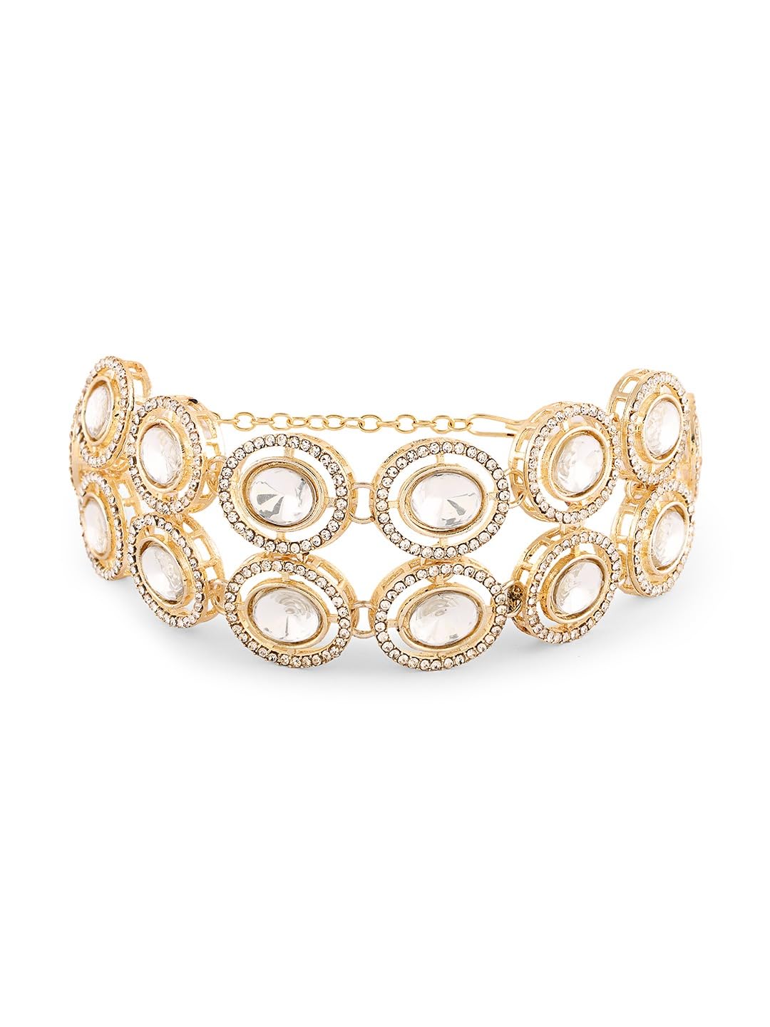 See full amazon price history chart for ZAVERI PEARLS Gold Tone Double Layered Austrian Diamonds & Artificial Stones Embellished Ethnic Bracelet For Women-ZPFK18427 ZAVERI PEARLS Gold Tone Double Layered Austrian Diamonds & Artificial Stones Embellished Ethnic Bracelet For Women-ZPFK18427 (B0DBR8N951) Amazon Price History, Amazon Price Tracker