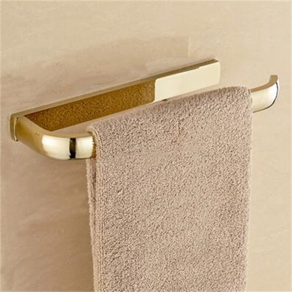 Porte-serviettes porte-papier et étagère de bain dorés en métal plus épais robuste
