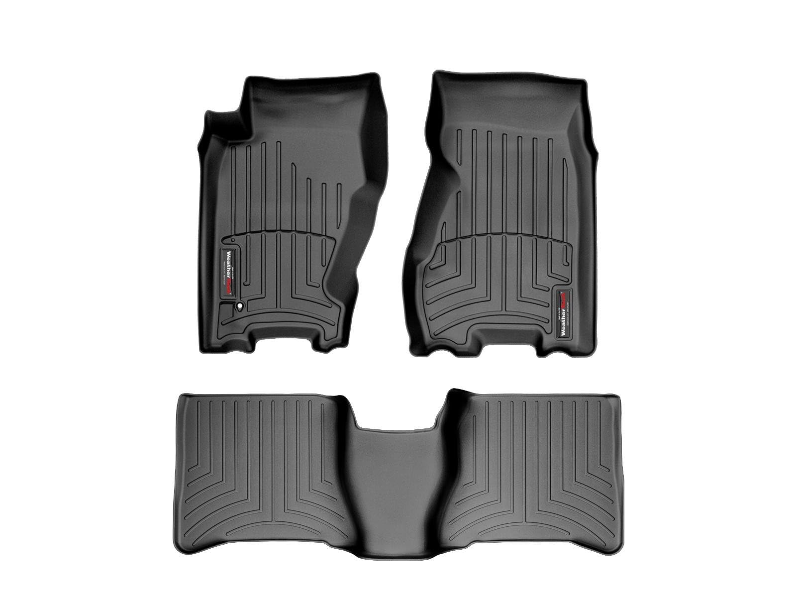 WeatherTech Custom Fit FloorLiners for Jeep Grand Cherokee - 1st & 2nd Row (44052-1-2), Black