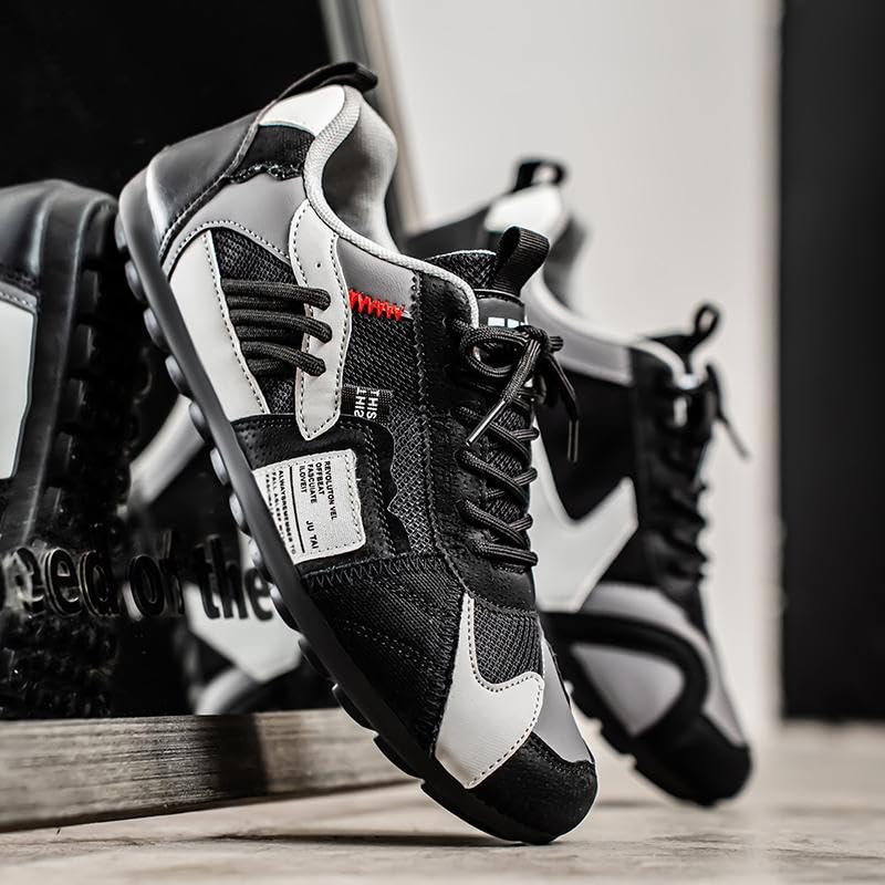 Men's Retro Sneakers Non-Slip Walking Shoes – Lightweight Comfortable Casual Shoes, Breathable Fashion Sneakers, Slip-Resistant, Large Size, Trendy All-Season Wear3