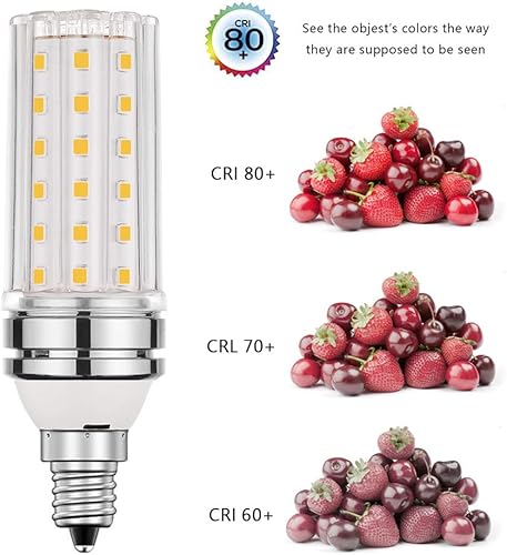 Miniatura 10 de Bombilla LED E26, bombillas LED blancas de 12 W de 6000 K, equivalente a bombillas de 80 a 100 W, base de tornillo E26, luces LED de 1200 lúmenes