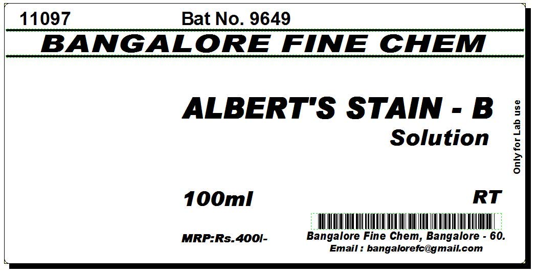 ALBERT'S STAIN - B Solution - 100ml