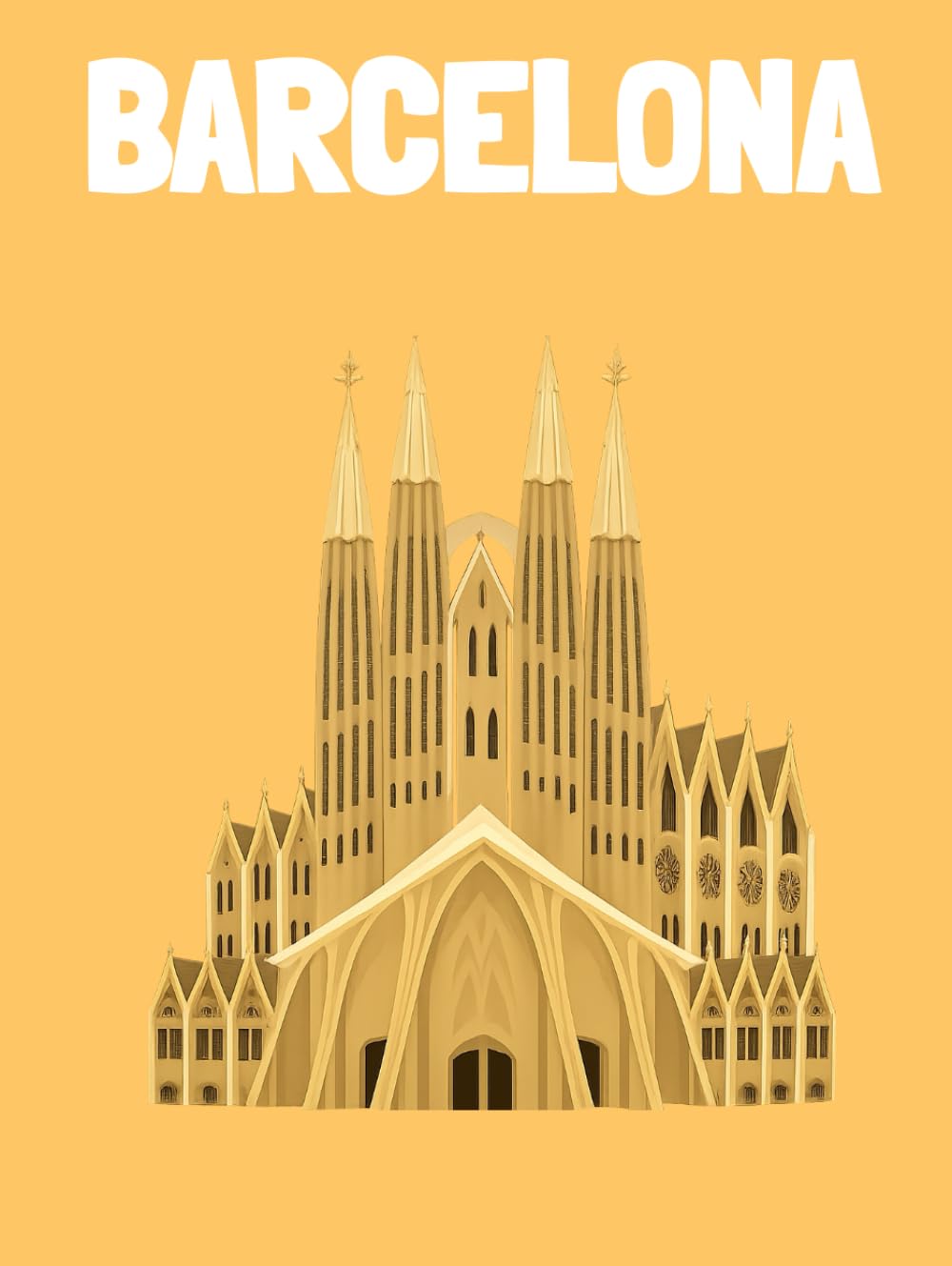 Travel Photo Album - Barcelona: A Beautiful Scrapbook with Blank Pages for Your Travel Memories