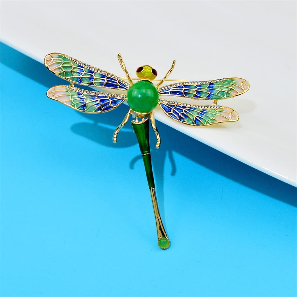 Amazon.co.jp: JIAH エナメルドラゴンフライブローチきれい昆虫