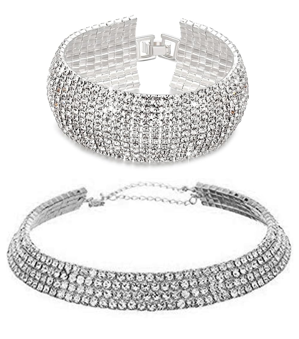 YouBella Jewellery Stylish Crystal Combo of Necklace and Bracelet Jewellery for Women and Girls (B0927QBTGH) Amazon Price History, Amazon Price Tracker