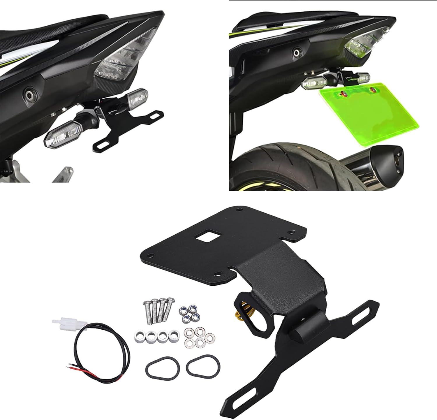 For MT-03 MT-25 YZF-R3 YZF-R25 2025 2016-2024 Motorcycle Neat Tail Eliminator License Plate Bracket CNC Modified License Plate Bracket MT03 MT25 YZF R3 R25