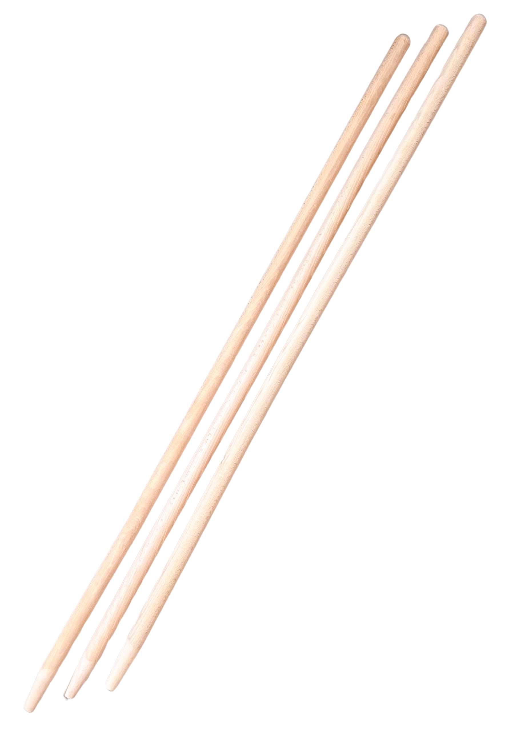 3 Stk. Besenstiel Holz Ersatzstiel, 130 cm, Holzstiel aus Buchenholz, Gerätestiel Ø27 mm, Werkzeugstiel, Holzstiele für Gartengeräte, Gartenhacken, EU-Produktion