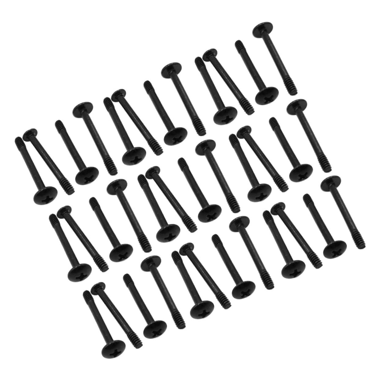 DOITOOL 5 Set Viti Della Ventola Di Raffreddamento Toccando Raffreddamento Computer Fan Del Caso Viti Dell'alloggiamento Viti Di Montaggio Della Ventola Del Case Acciaio Nero 50 Pezzi*5