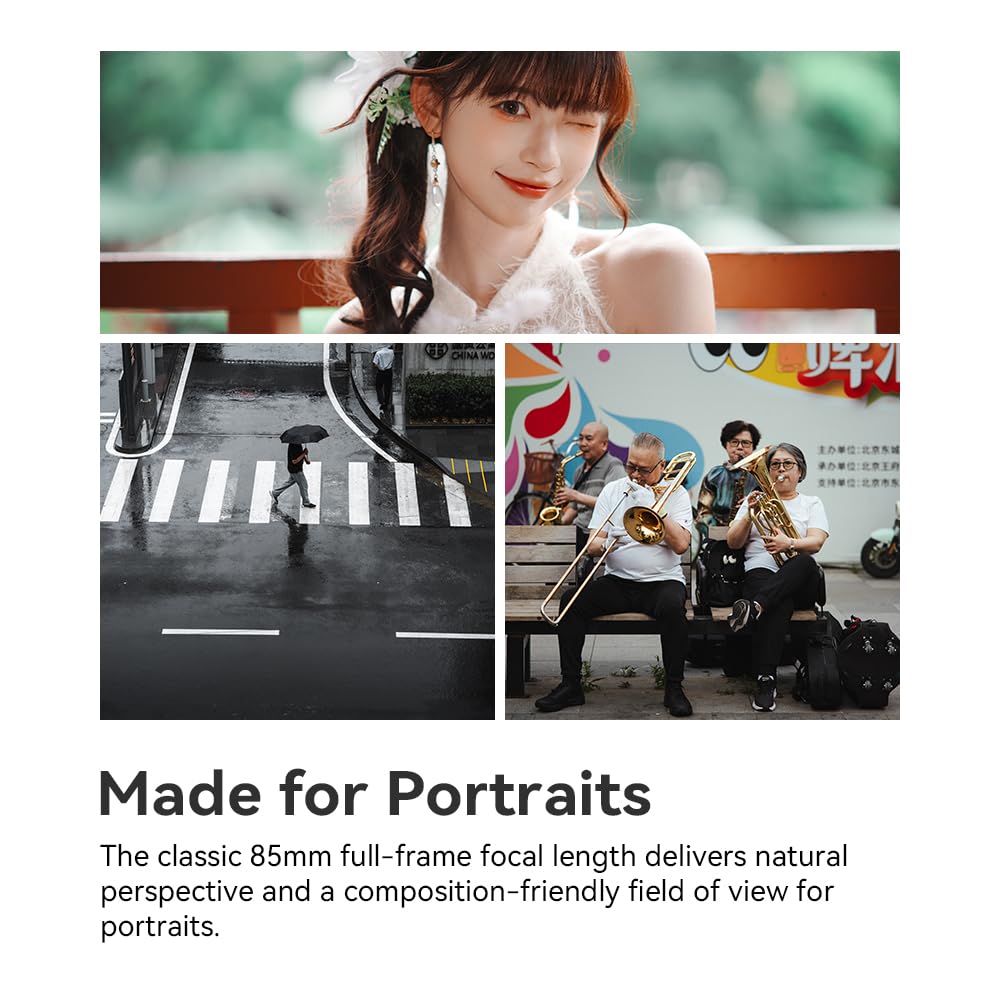 TTARTISAN AF 85mm F1.8 Neo Objectif Plein Format Auto-Focus pour Portrait (pour Sony E)