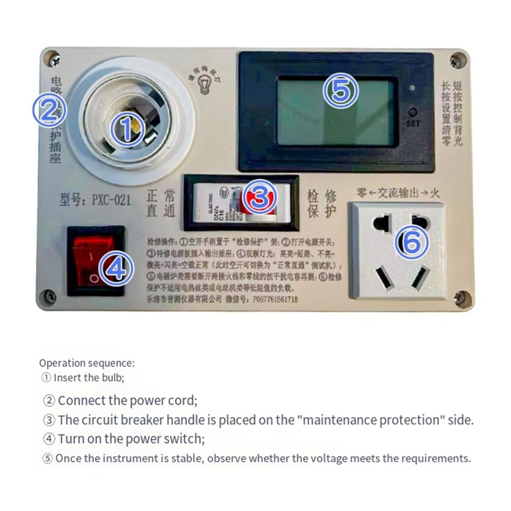 de Protección para Mantenimiento de Circuitos de Electrodomésticos, Interruptor de Alimentación, de Prueba de Cortocircuito.