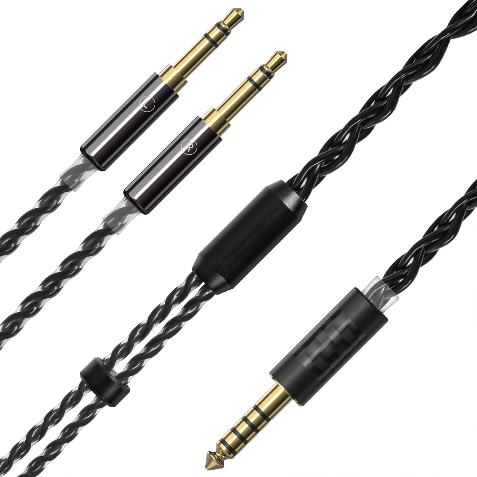 Linkidea Upgrade 6N Audiokabel für HIFIMAN Edition XS, SUNDARA, Arya, HE400SE, Ananda, Denon AH-D7200 Kopfhörer, Ersatz-Kopfhörerkabel (4,9 Fuß/1,5 m) (4,4-mm-Stecker)