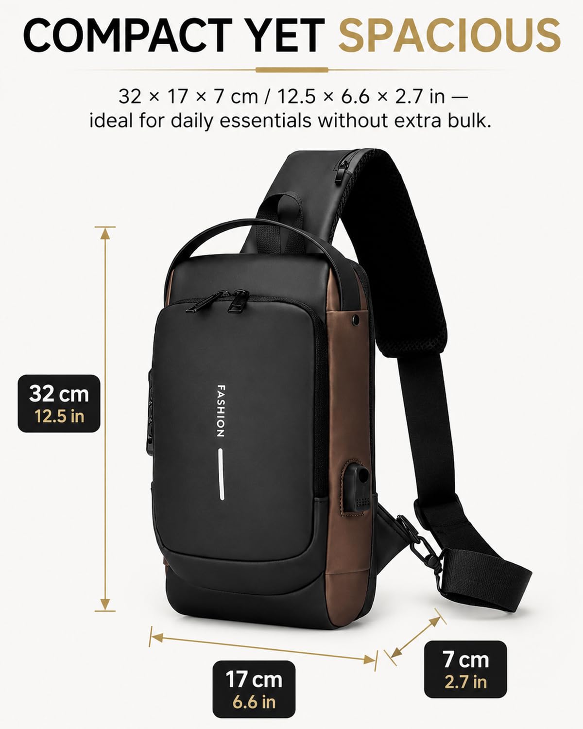 Sling Rucksack Sling Bag Schulterrucksack Umhängetasche Verstellbarer Rucksackgurt Wandern Brust Rucksack für Herren und Damen