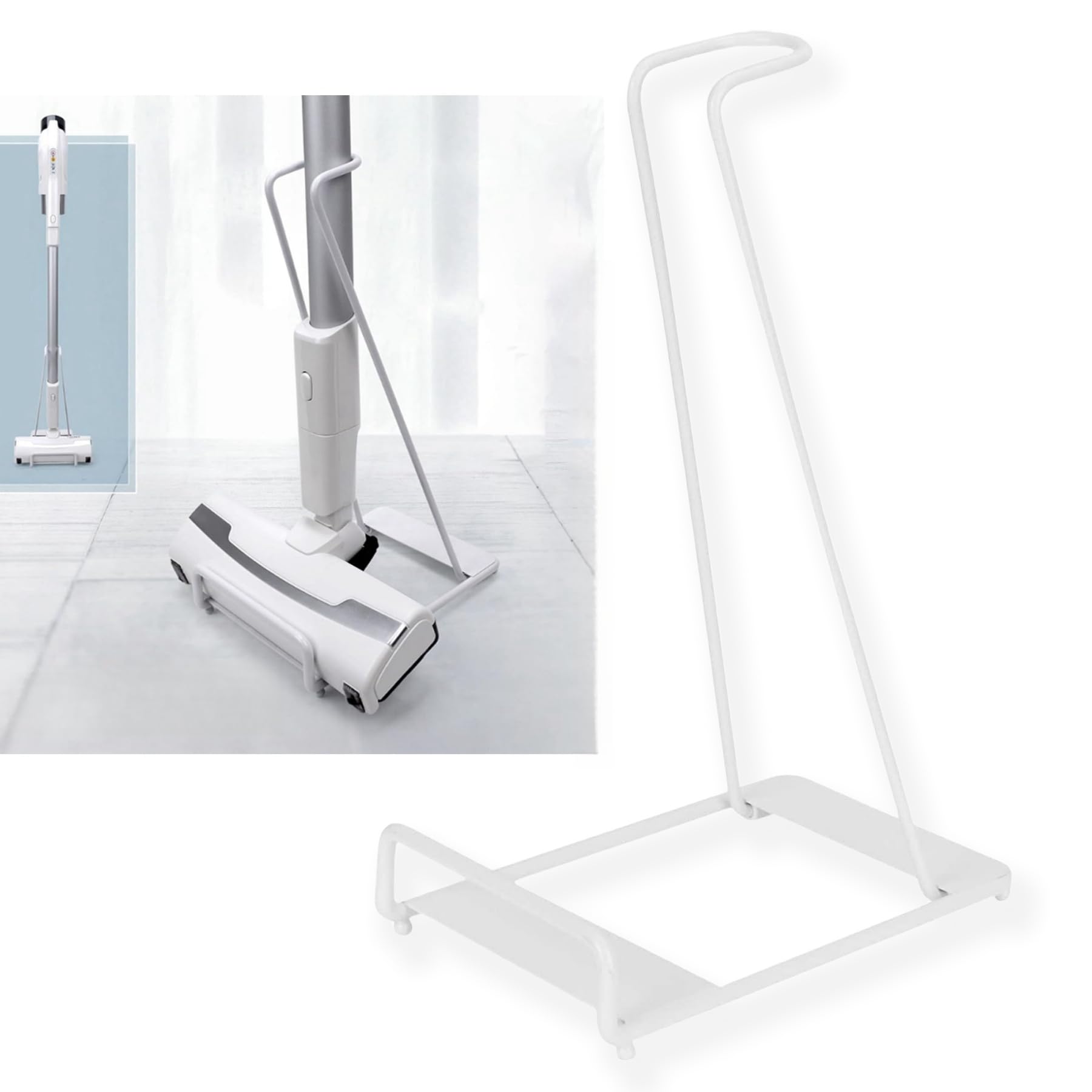 Gancio Portatubo Per Aspirapolvere - Staffa Parete Per Teste E Tubi Flessibili | Organizza Garage E Ripostiglio - Foto 8