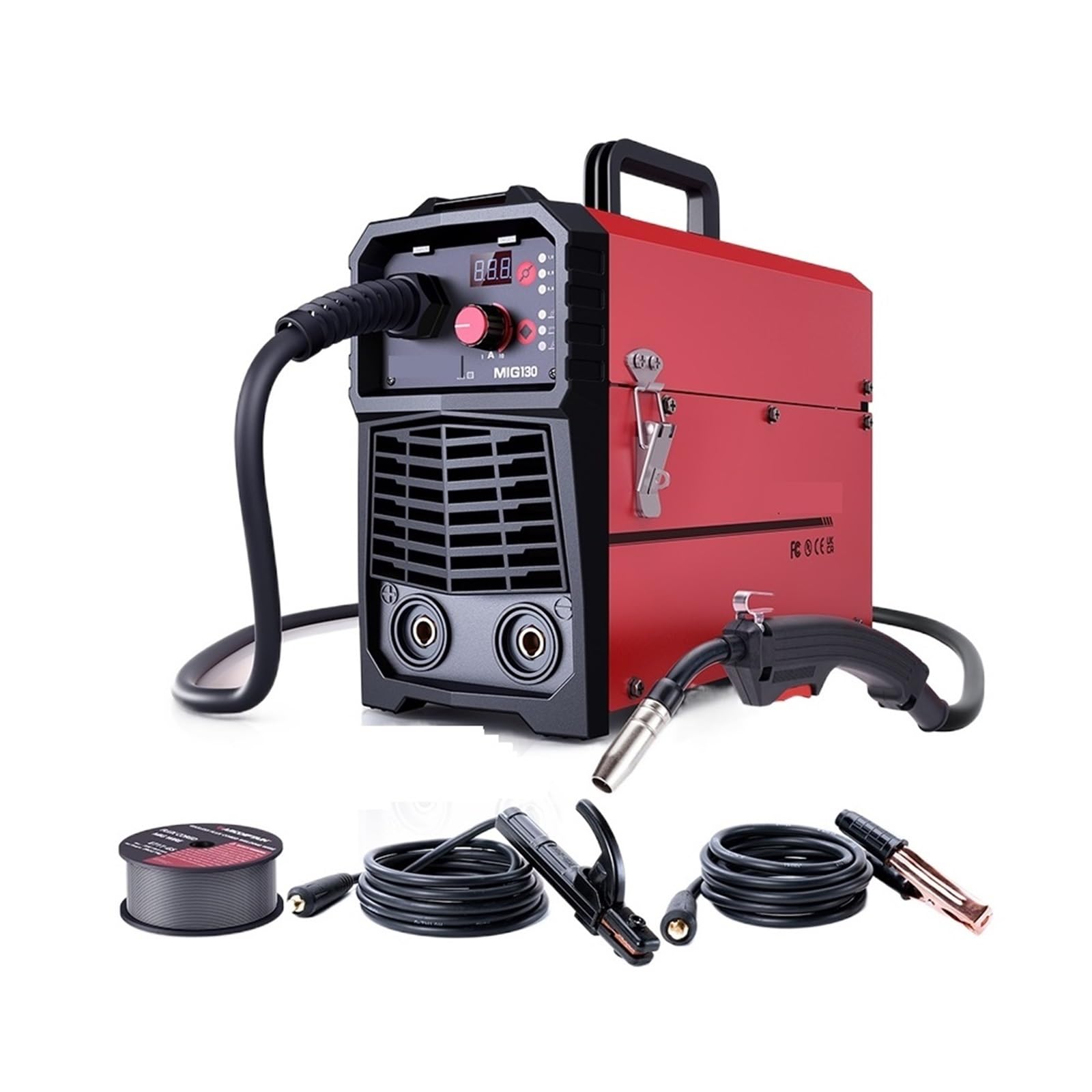 Spawarka MIG 3 W 1 DC 130A Rdzeń Topnikowy MIG Lift TIG Stick Bezgazowa Synergia Digtal Contol Do Lutowania W Gospodarstwie Domowym Precyzyjny Stabilny