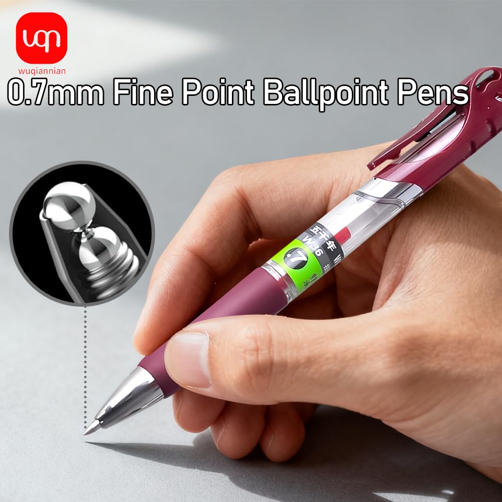 Lot de 12 stylos à encre gel lisse à séchage rapide pour homme et femme, stylos à bille de 0,7 mm pour écrire, journal, bureau, école, maison et travail (rouge)