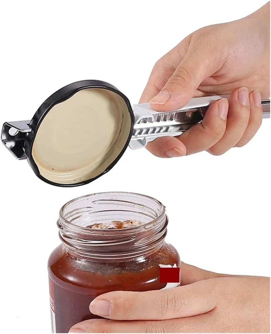 Adjustable Multifunctional Can and Jar Opener - Portable Bottle Lid Removal Tool for Kitchen Use