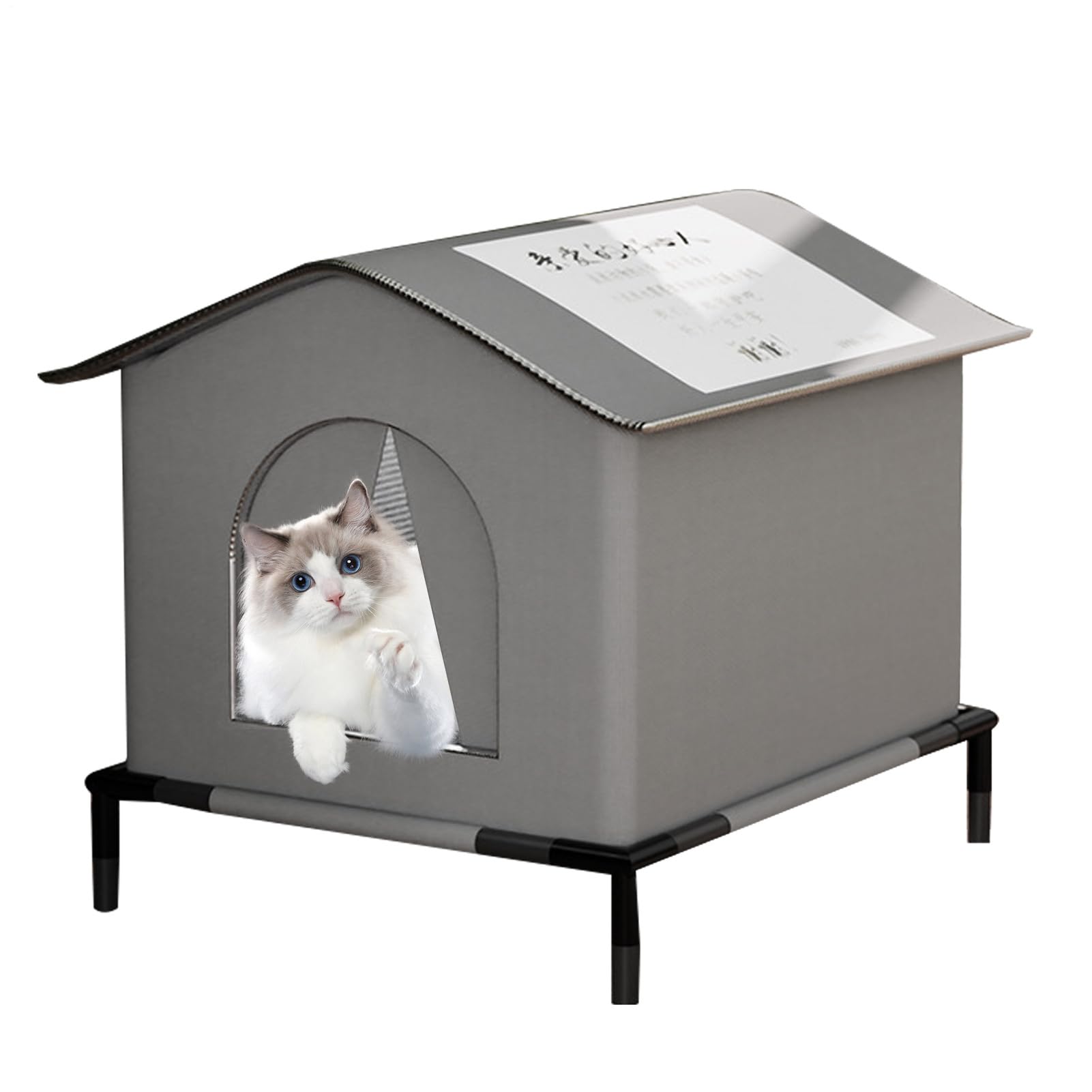 Casetta per Gatti da Esterno Esterno Resistente alle Basse Temperature per | Casetta Termoisolante E Impermeabile Gatti Adatto A Giardini, Cortili, Balconi, Parchi, Strade E Garage