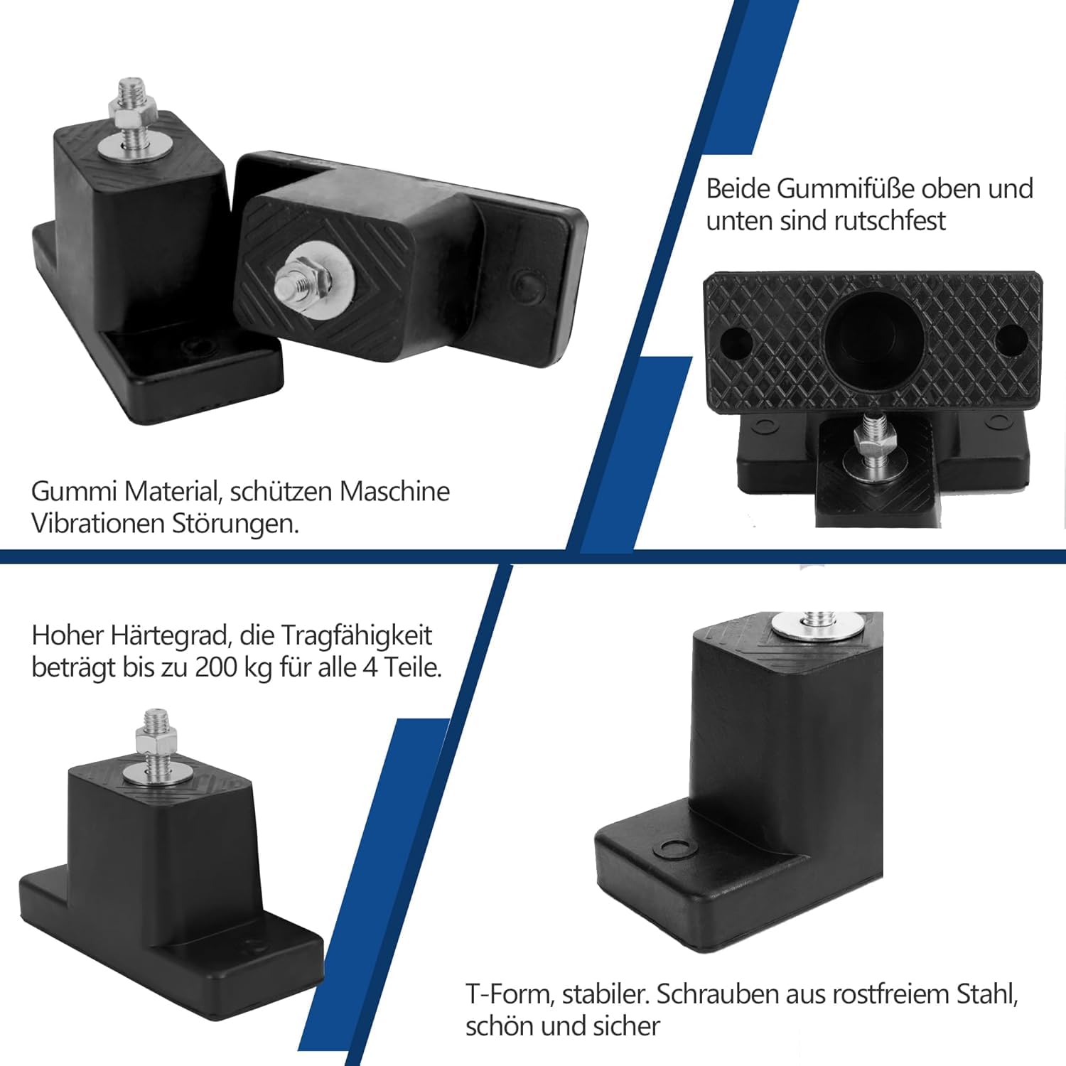 Wostore Gummipuffer M8 Für Klimaanlagen – 4x Sch Produktbild-Vorschau 4