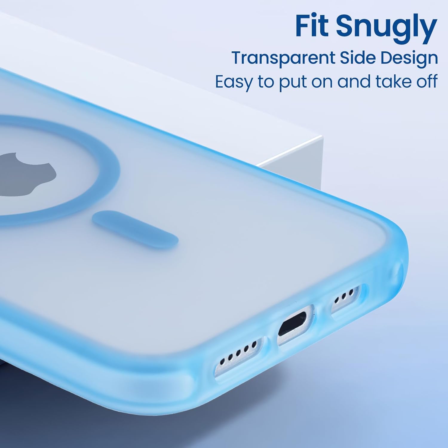 Strong Magnetic Air Phone Case for iPhone 16 Clear,Compatible With Magsafe,Translucent Matte Jelly Color Phone Case Shockproof Anti-Yellowing Fingerprint Resistance Protective Bumple Cover Case(Pink)