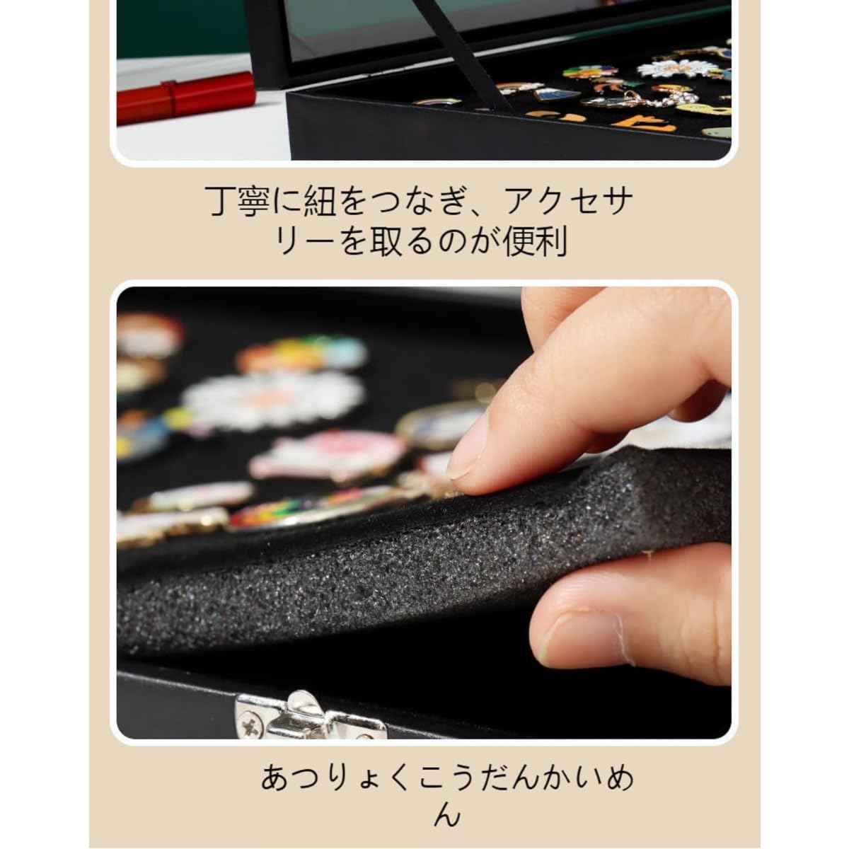 Amazon | Kisigim ピンバッジ ケース,透明窓木製ピン