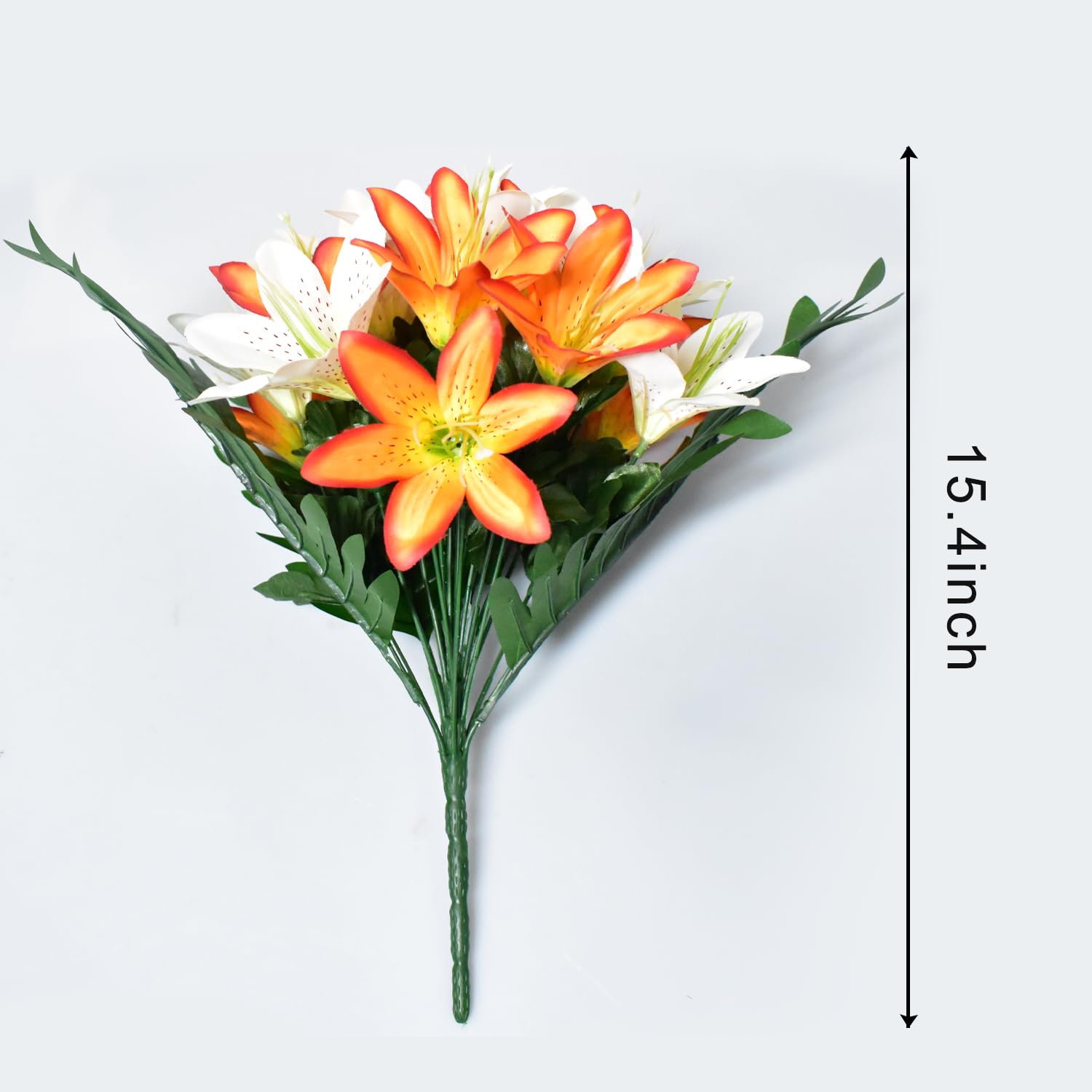 Amazon｜NOAM 24個 タイガーリリー 造花 イースターリリー 造花
