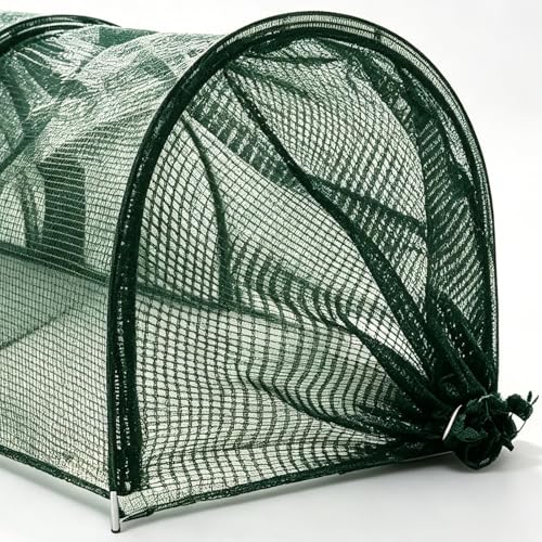 Túnel de pollo con instalación rápida plegable para protección de aves en huertos 8