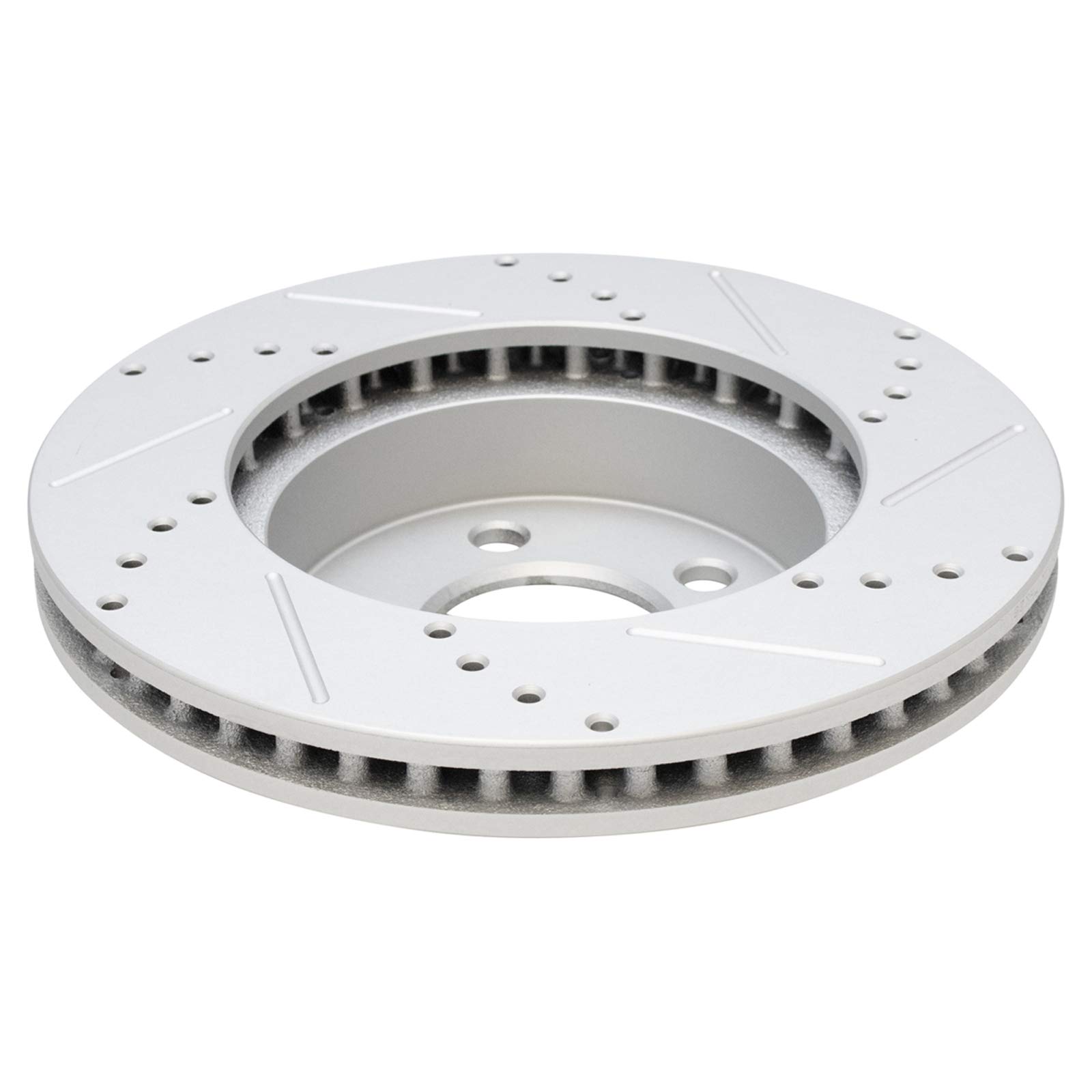 Performance Drilled Slotted Brake Rotor & Posi Ceramic Pad Front Set