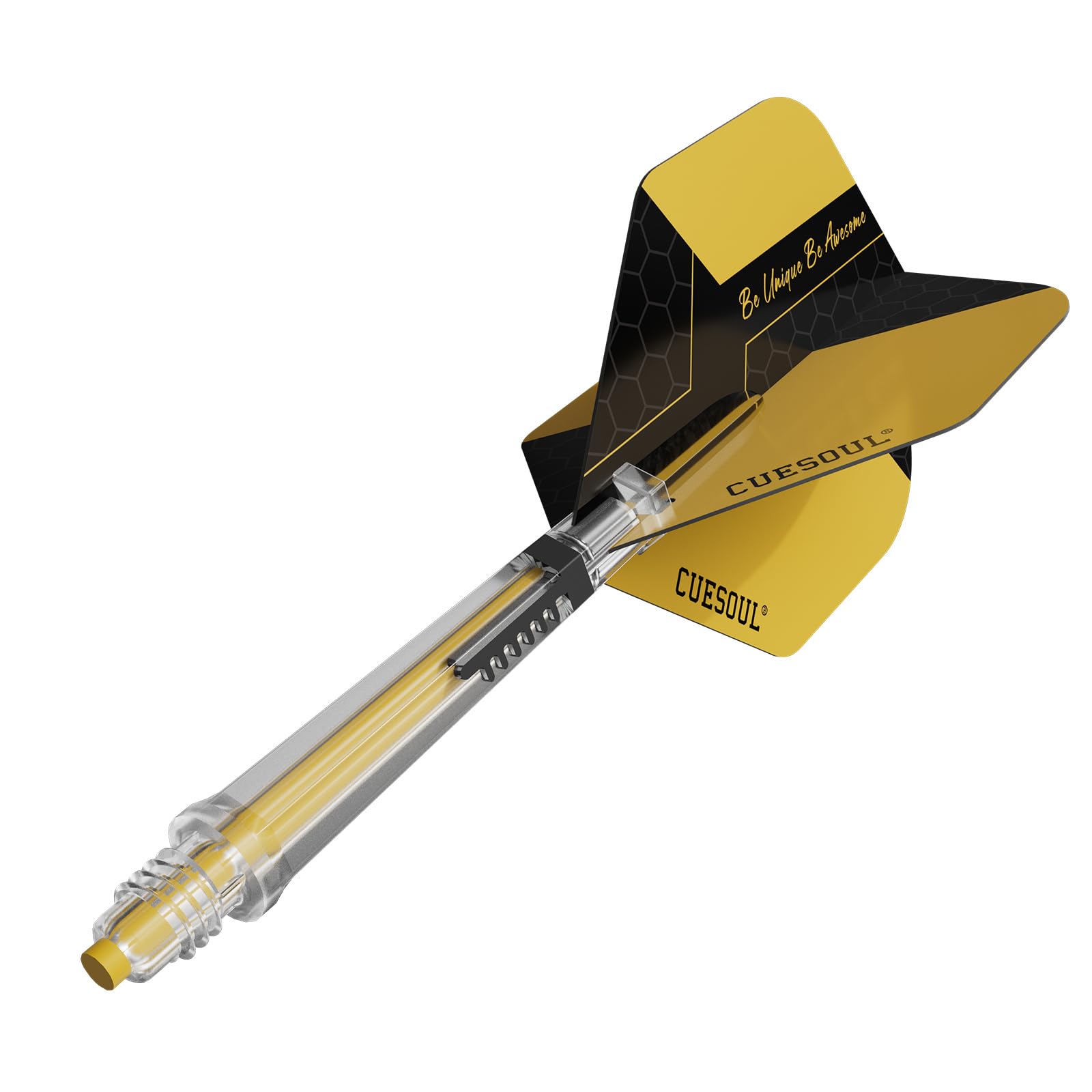 CUESOUL KOFF Carbon Dart Shaft with Replacement Shaft End,Big Standard Shape Flights