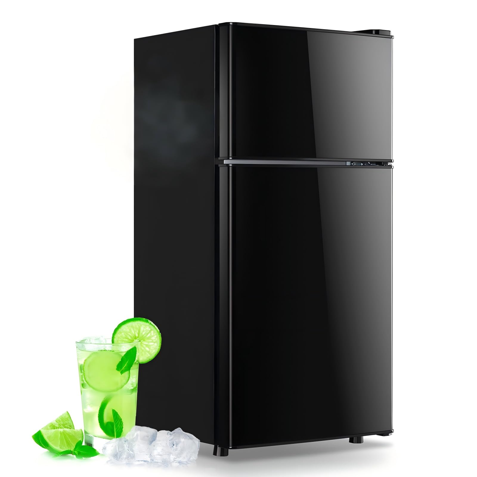 Qyrztaon RIVZ0015 2.4 cu ft Compact Freezer Black