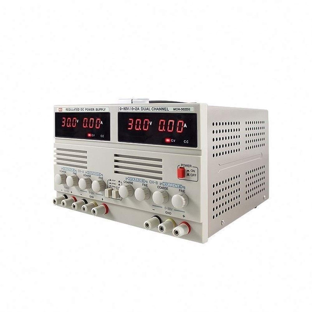 Fuente de alimentación estabilizada de CC ajustable MCH-302D-II Amperímetro lineal Reparación de teléfono móvil Pantalla digital Para laboratorios y escuelas(220v)