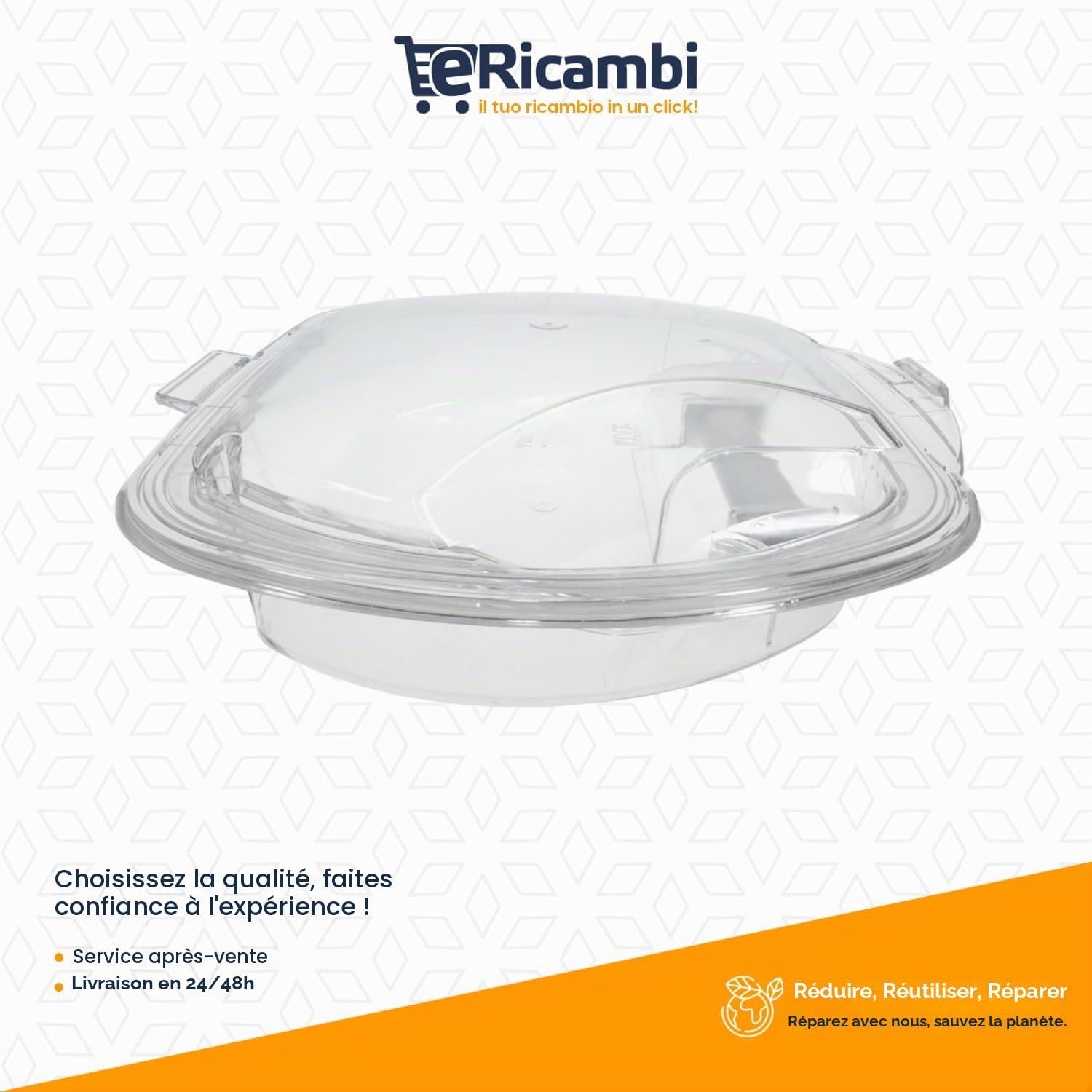 ERICAMBI Kit de rechange pour sèche-linge compatible avec Hoover Candy | Conteneur de réservoir de collecte d'eau Condensateur