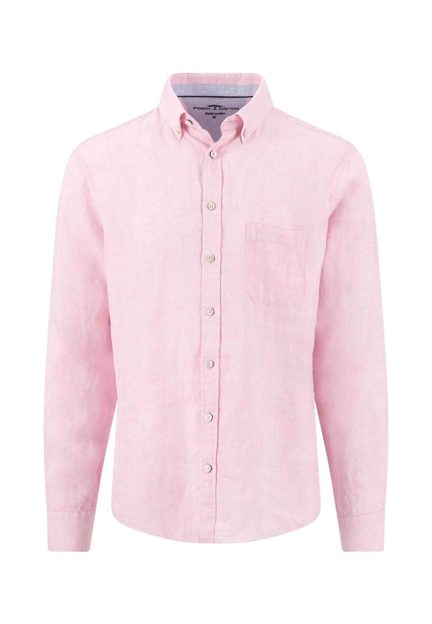 FYNCH-HATTON Hemd aus Leinen mit Button-Down-Kragen und Brusttasche