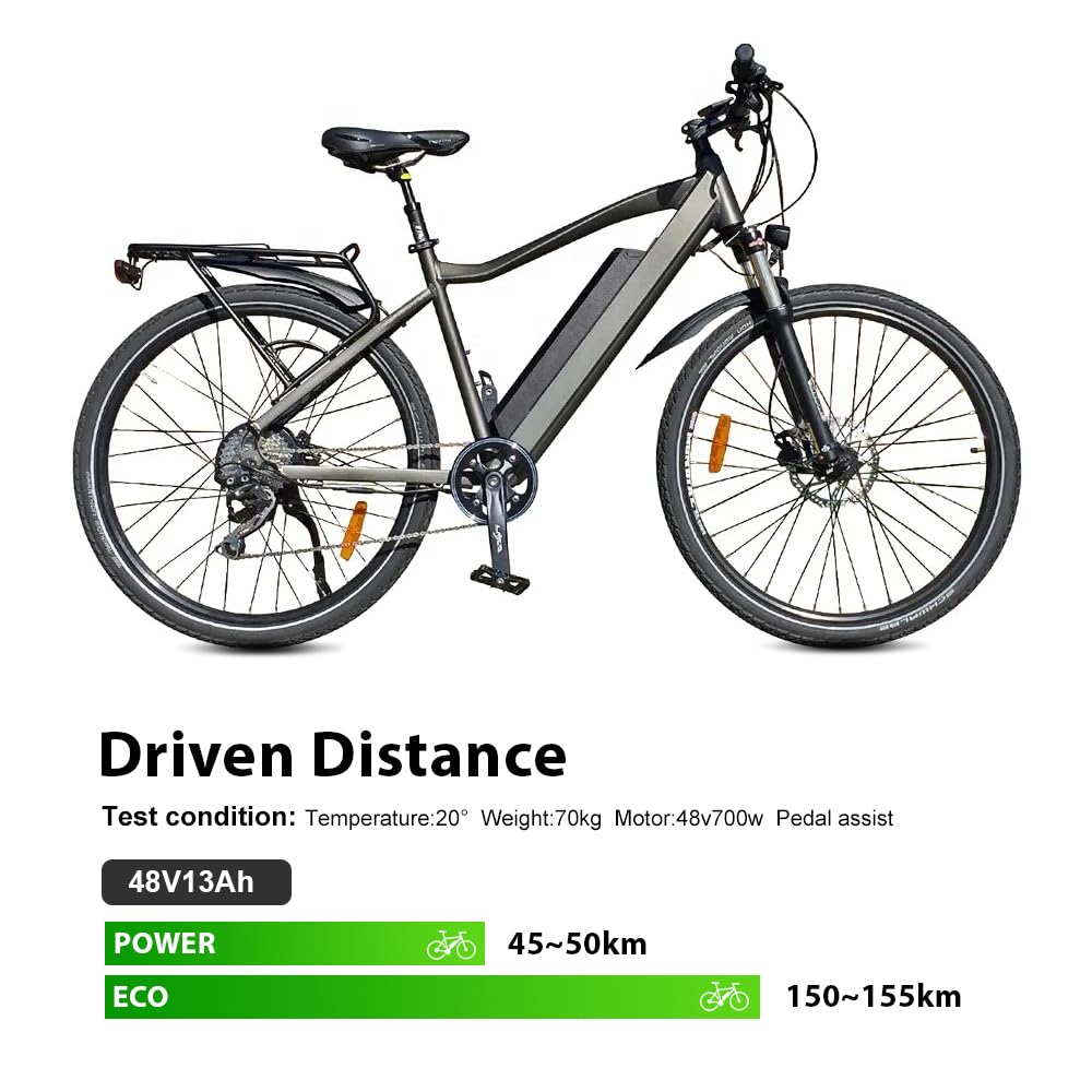 YOSE POWER Reention Dorado-Plus Ebike Akku 48V 13Ah/16Ah für 48V 350W / 500W / 700W / 1000W Motor passt auf NCM Moscow Fitifito DeHawk E-Bike Elektrofahrrad