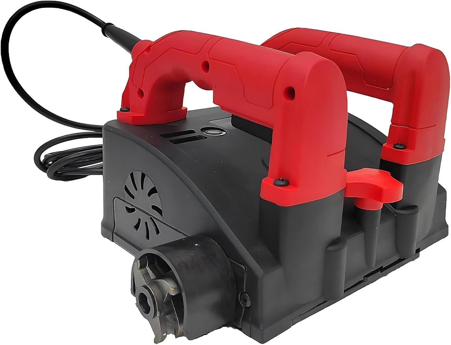 Fresadora para renovación, fresadora de yeso, con aspiradora | 90° sin puntos muertos, 3000 rpm, fresadora de paredes, amoladora de paredes, ajuste de altura: 1-4 mm, 1680 W