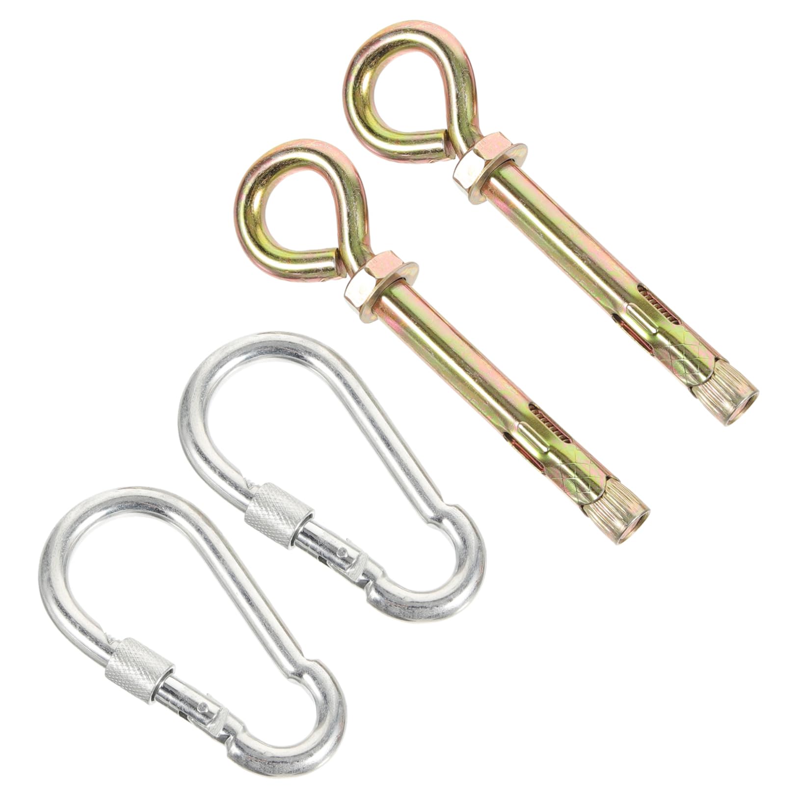 FUNOMOCYA 1 Set Ceiling Hanging Hook Over The Door Organizer Room Fan Hammock Swing Hanging Kit Stainless Steel