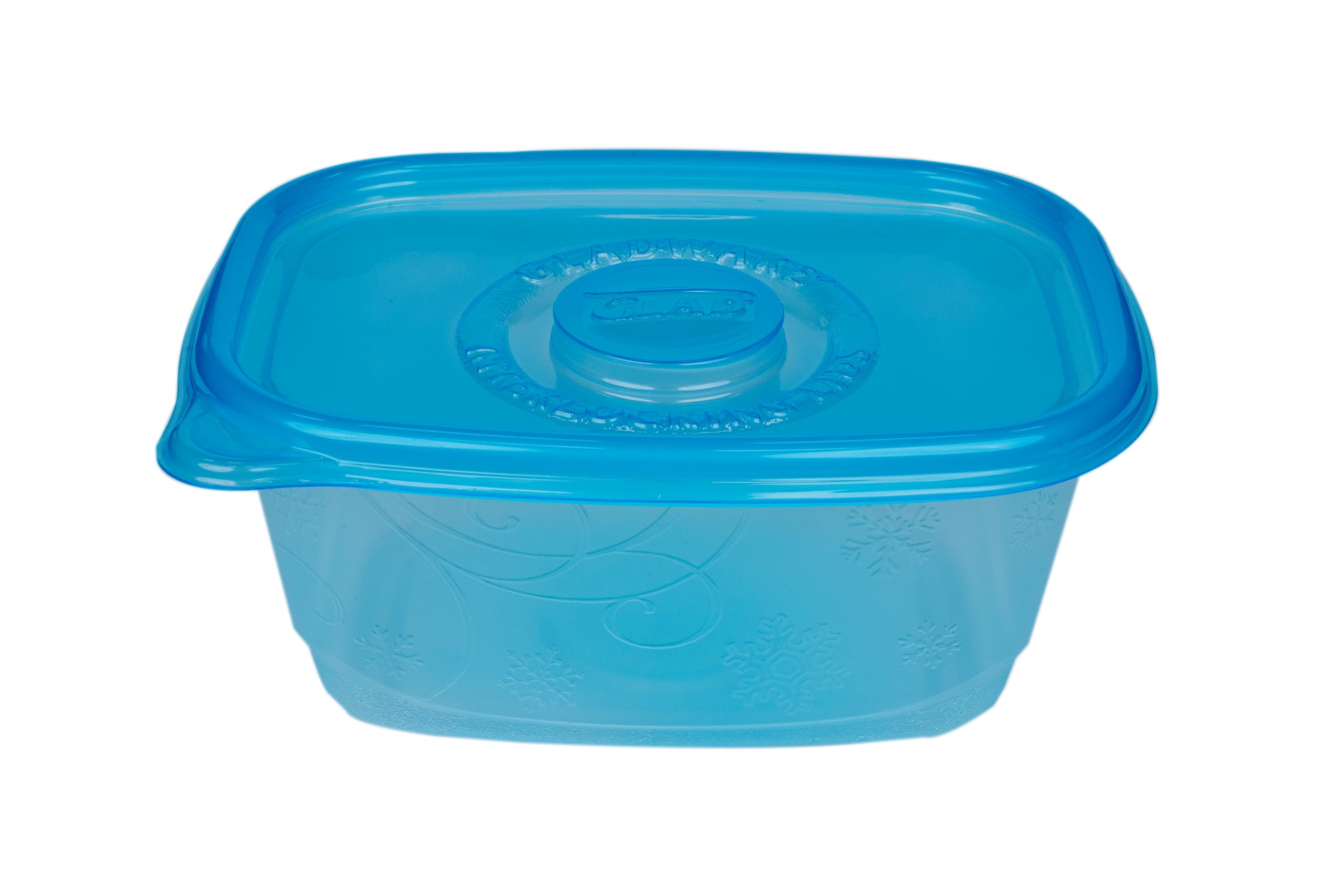 Glad ware Freezerware Contenedores de almacenamiento de alimentos, grandes, recipientes rectangulares de almacenamiento de alimentos para uso diario, recipientes de alimentos seguros para congelador
