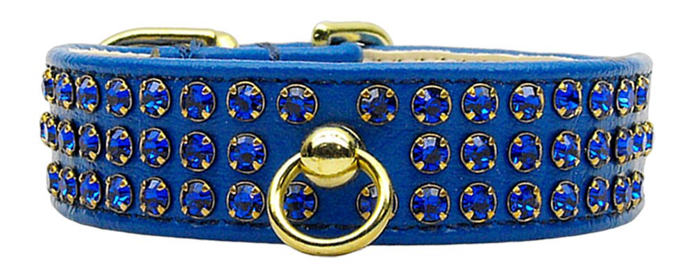 Collier chien bleu Mirage Manhattan nylon souple haute densité