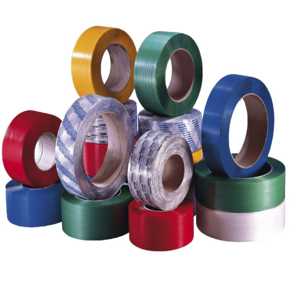 FA.DA.SPA IMBALLAGGI-Reggia Reggetta In plastica Polipropilene Nera Ppl 15x0,8 in Rotolo da 1500 mt, diametro interno 406mm 1 rotolo