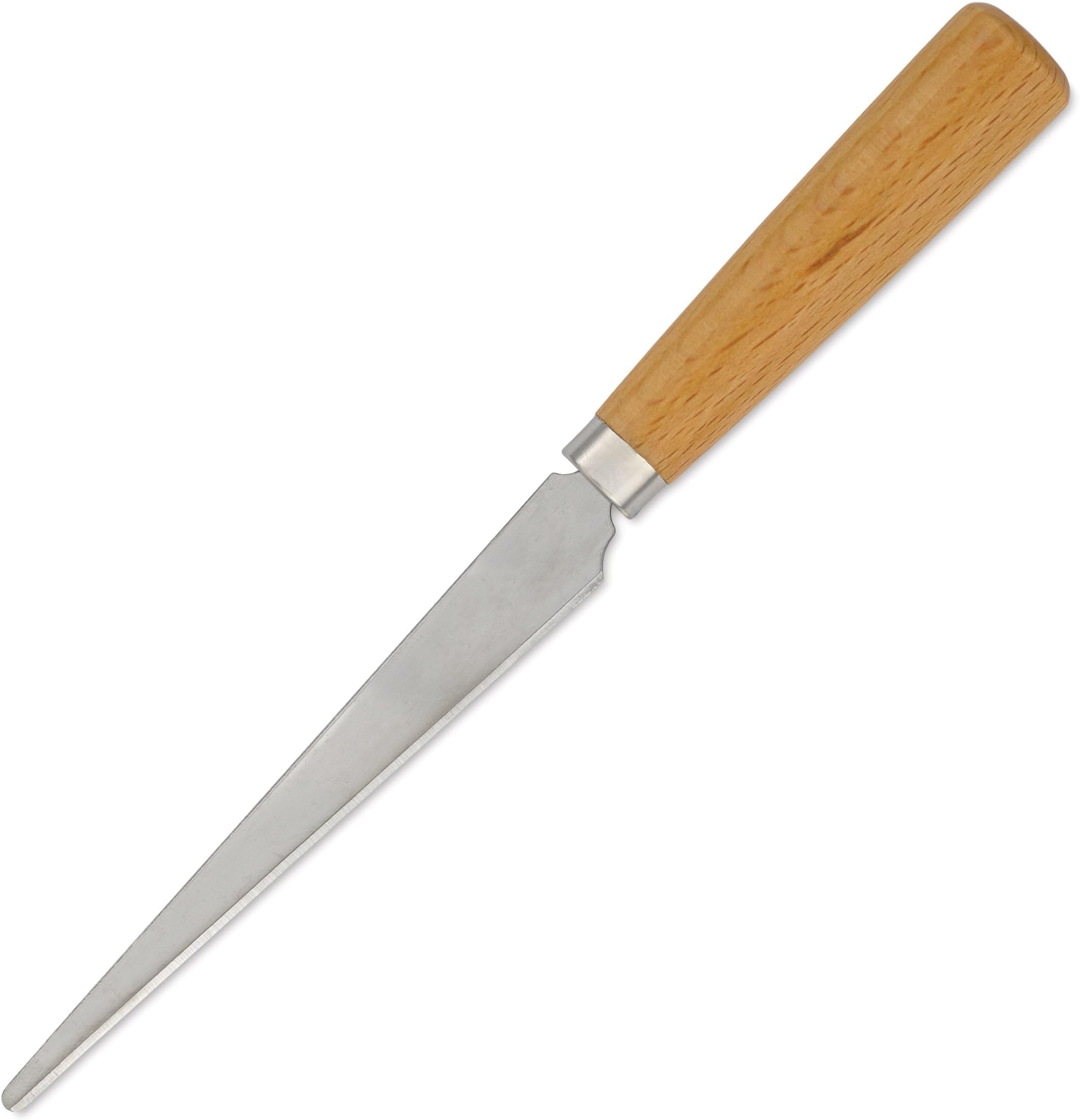 F97-X Fettling Knife, Hard Tempered Steel, Wood Handle, 1" Height, 2.7" Width, 9.8" Length