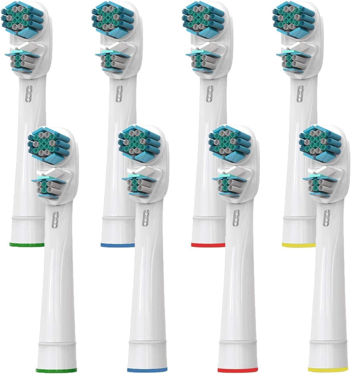8 Pcs Dual Clean Replacement Toothbrush Heads Compatible with Oralb