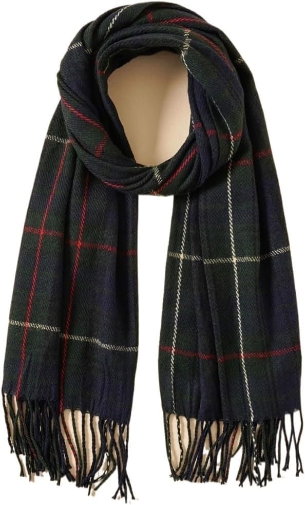 Scarf Shawl Cold Weather Scarves Mens Wool Blanket Scarf Wrap Long Knitted Neckwear Soft Warm Women's Wraps(D)