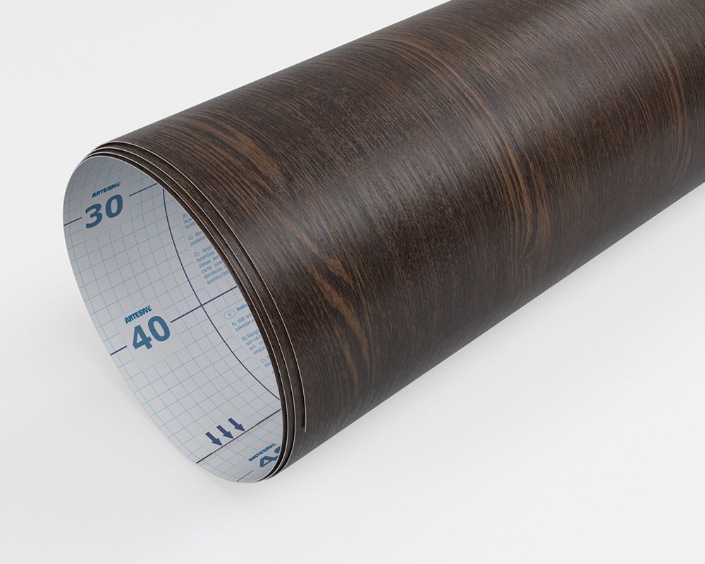 Artesive WD-052 Pino Scuro Doghe larg. 60 cm AL METRO LINEARE - Pellicola Adesiva in vinile
