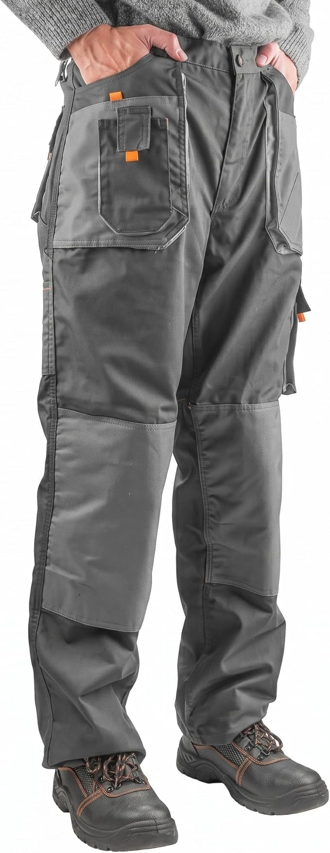 Tolsen Pantalón de Trabajo Industrial Slim Fit Multibolsillos