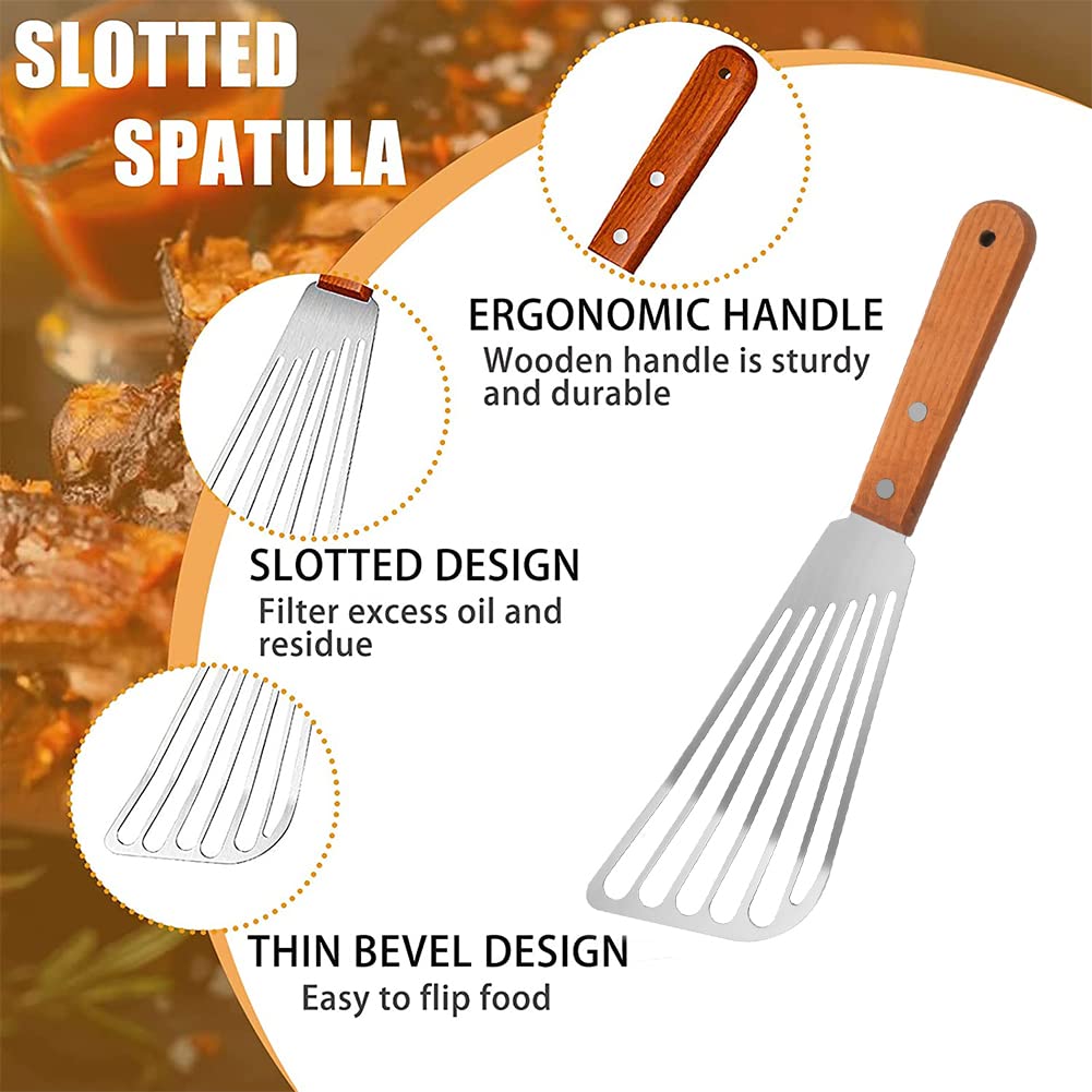 Grande Pelle de Cuisine Perforée Inox - Spatules et pelles de Cuisine Professionnelles - La Toque d'Or