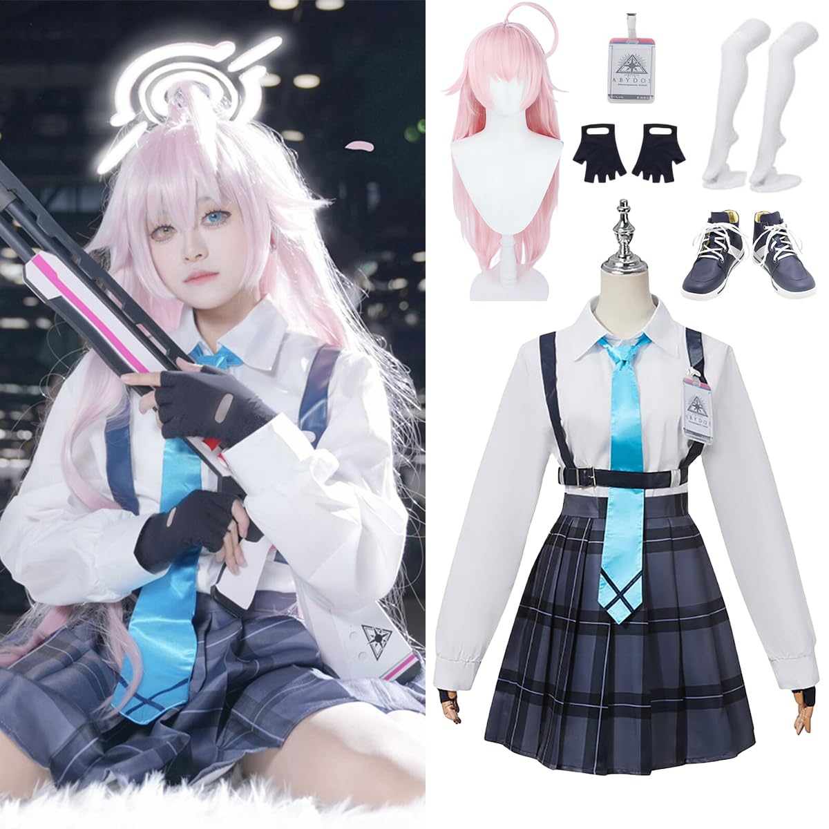 Amazon.co.jp: [YAYANA] 小鳥遊ホシノコスプレ 衣装 ブルアカ ホシノ