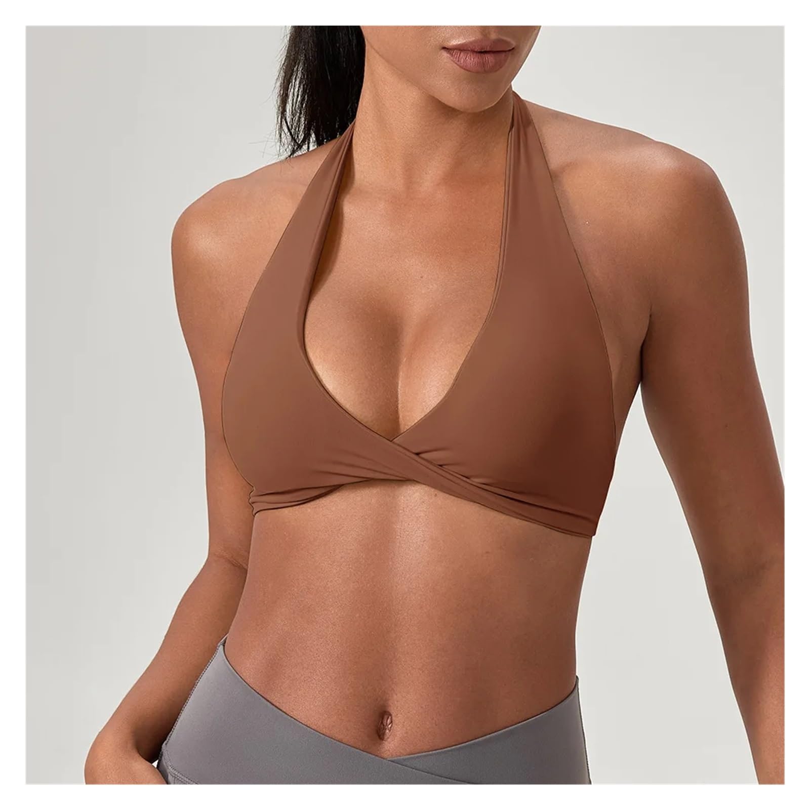 Reggiseno Sportivo da Donna Reggiseno con Spalline for Donna, Reggiseno Sportivo Schiena Scoperta, Leggero, Top Corto da Palestra, Senza Cuciture, Yoga, Reggiseni Imbottiti