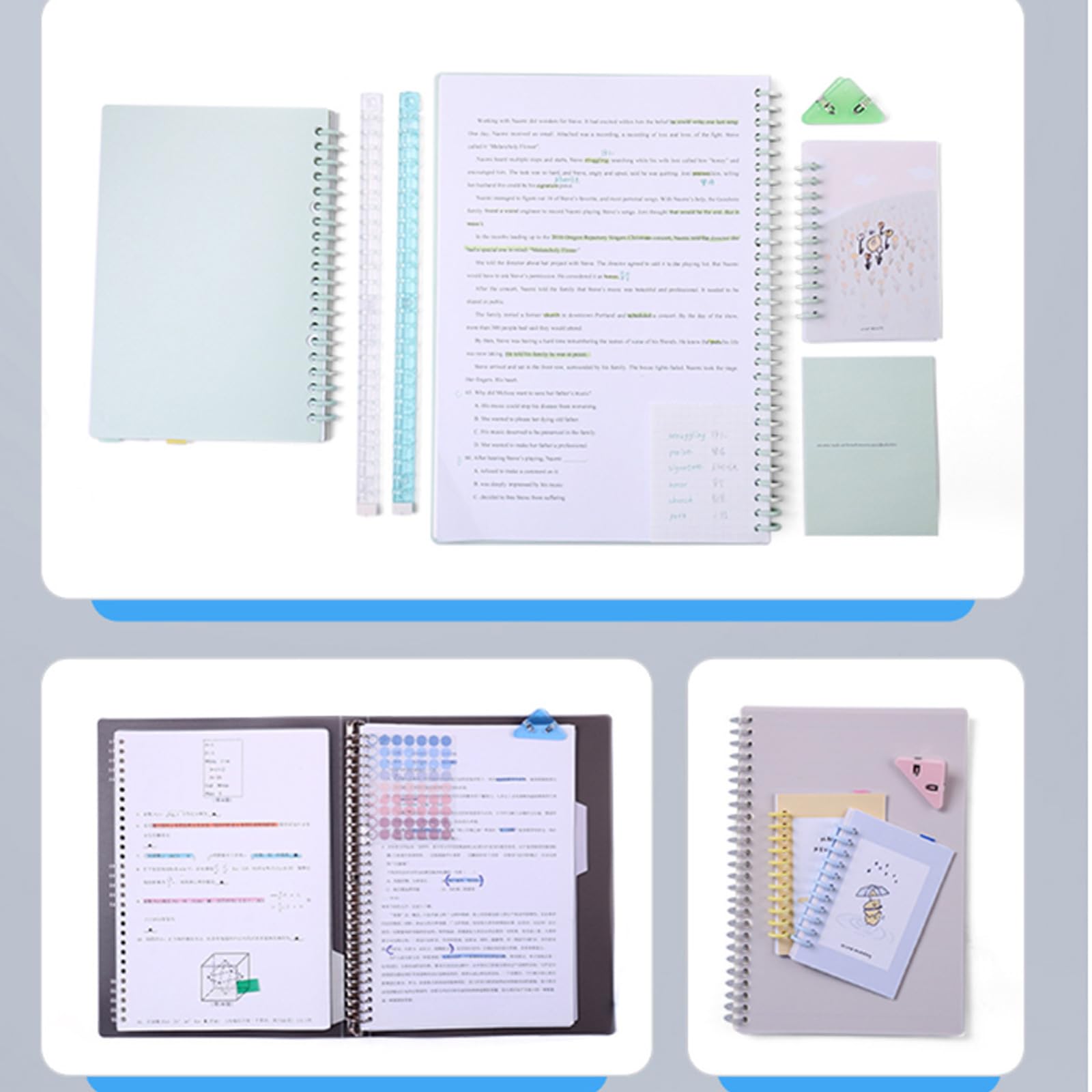 30 fori Punchersliding Punzonatrice di carta leggera Portatile Hand Hold Grande Capacità 5 fogli Carta Foro Portatile Hand Hold Binder